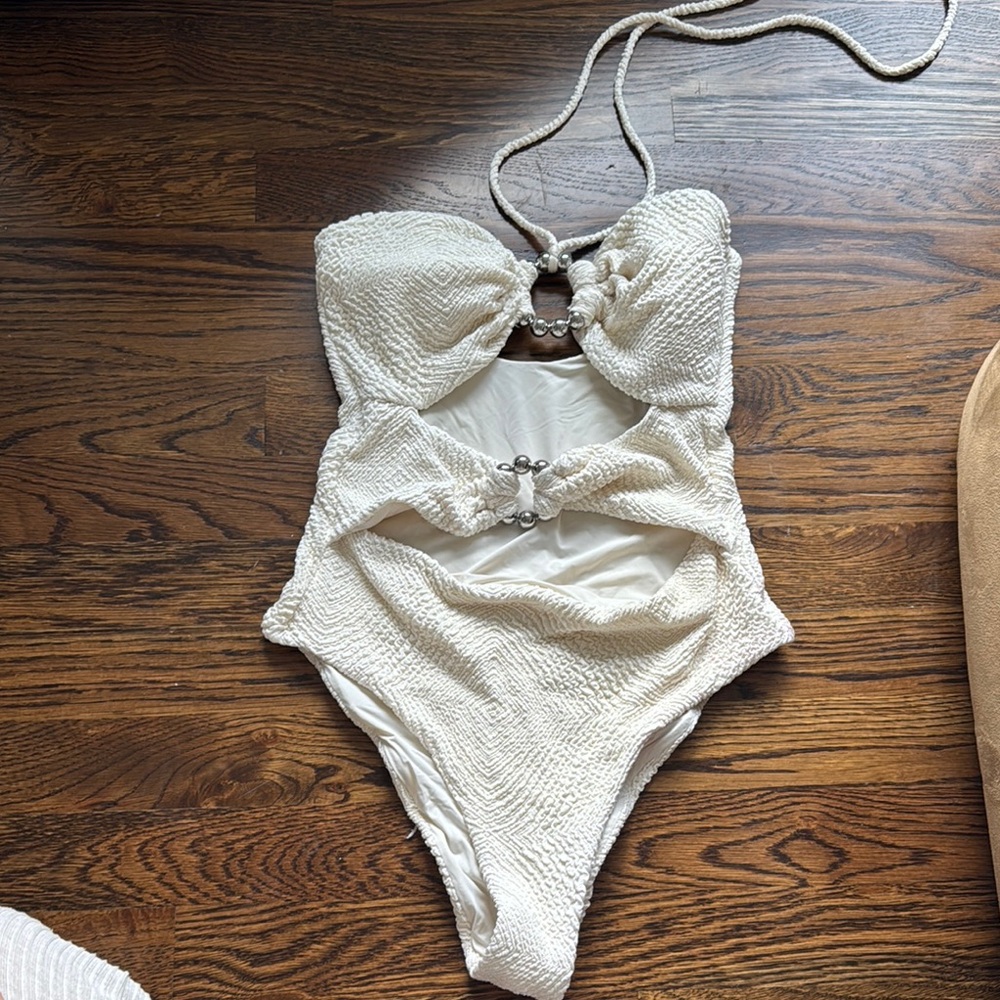 Devon Windsor one piece swim ivory/white S